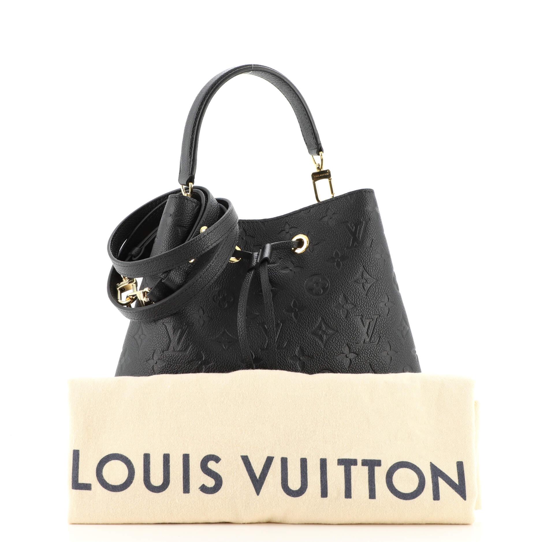 Louis Vuitton NeoNoe Handbag Embroidered Bicolor Monogram Empreinte Giant  MM For Sale at 1stDibs