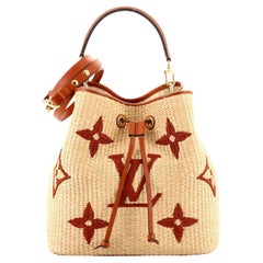 Louis Vuitton Monogram Raffia Neonoe MM - Neutrals Bucket Bags, Handbags -  LOU458694
