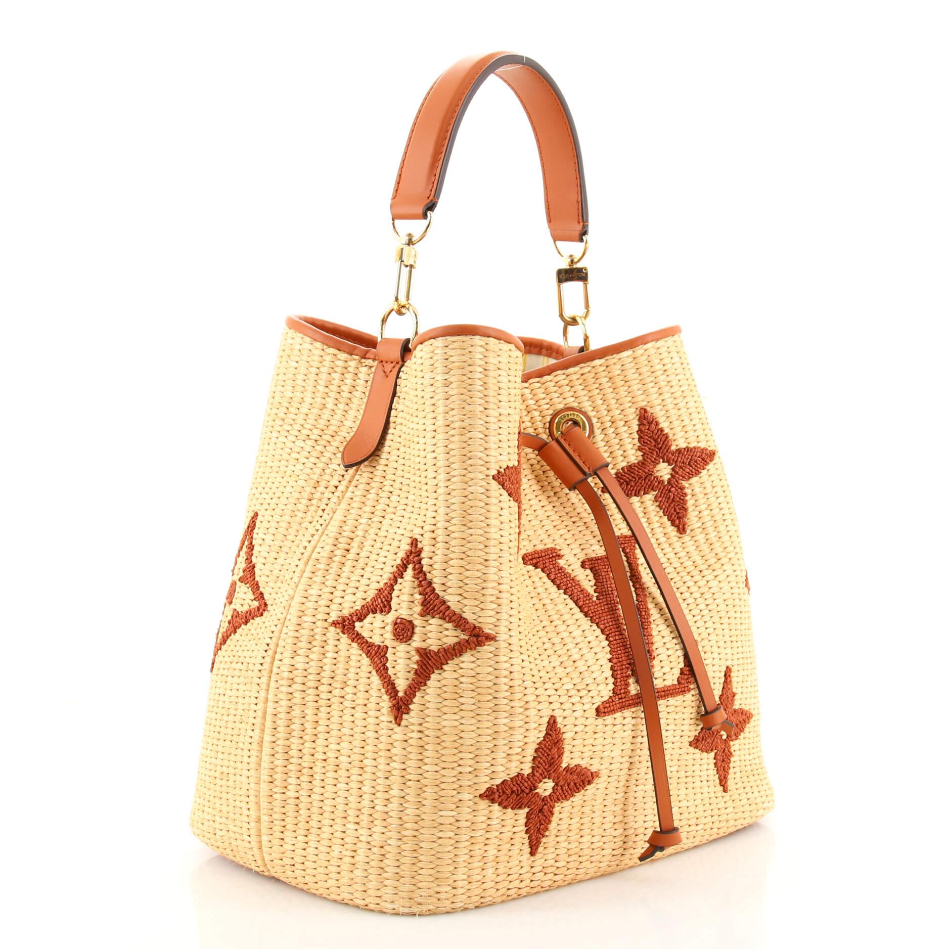 louis vuitton raffia neonoe