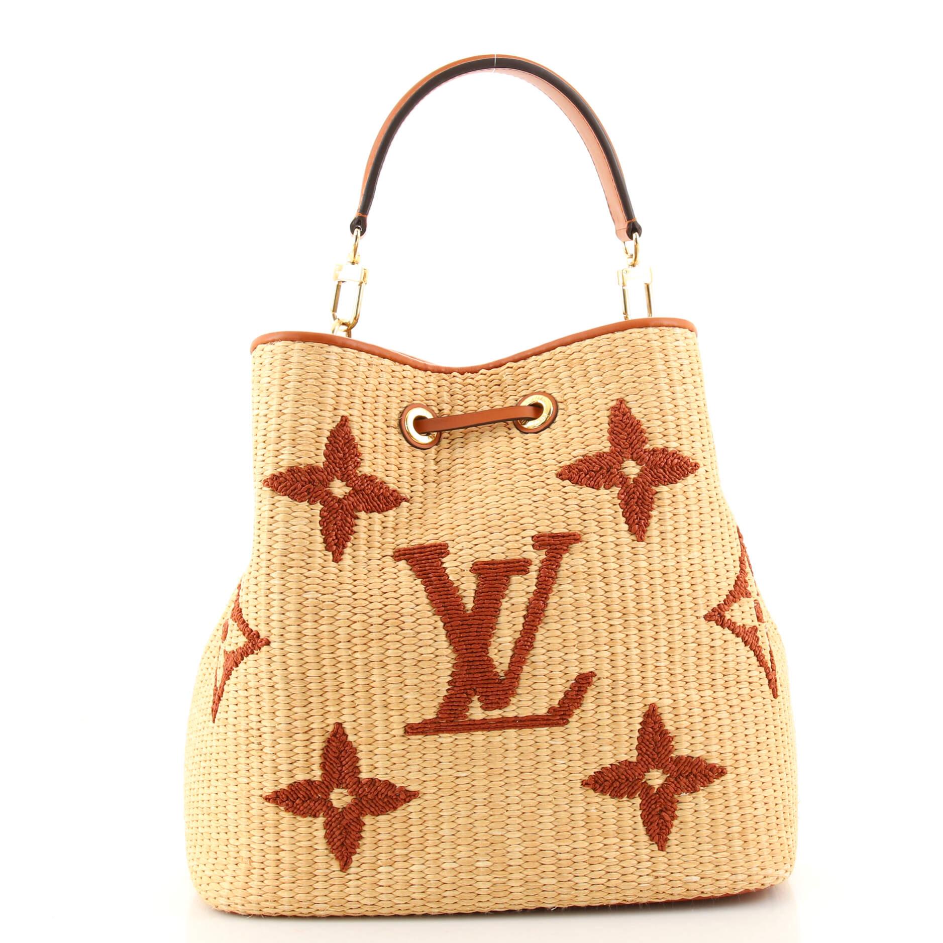 louis vuitton neonoe raffia