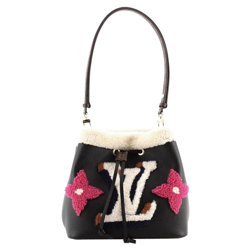 Louis Vuitton NeoNoe Handbag Shearling Monogram MM