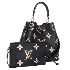Louis Vuitton NeoNoe MM Empreinte Giant tote with Pochette Black
