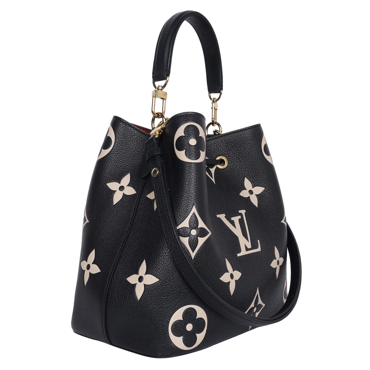 Louis Vuitton NeoNoe MM Empreinte Riesentasche mit Pochette Schwarz im Angebot 2