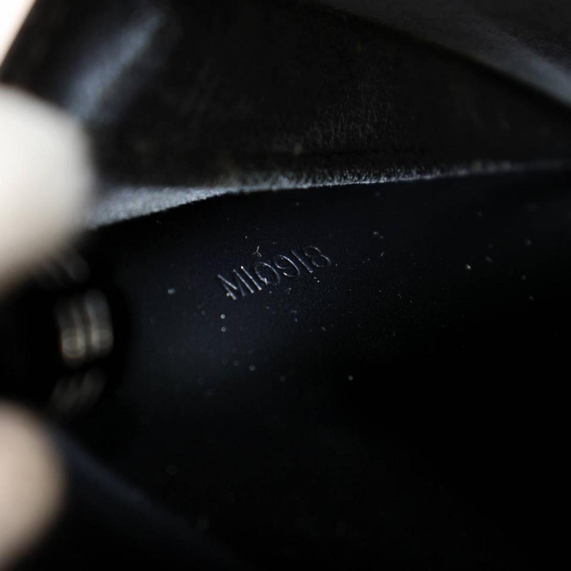 Louis Vuitton Neuf Pm 867203 Black Leather Satchel In Good Condition For Sale In Forest Hills, NY