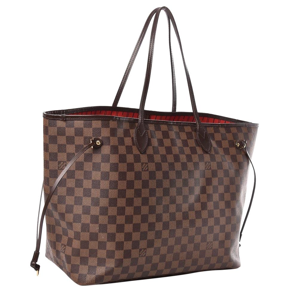 Louis Vuitton Monogram Neverfull GM Pouch Only with Red Interior