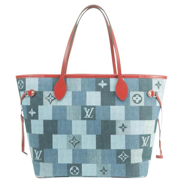 Louis Vuitton Grey Monogram Denim Slightly Shoulder Bag 5LV712