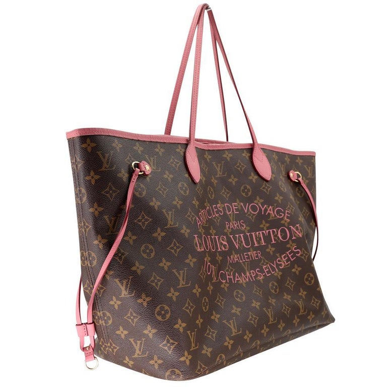 Louis Vuitton Neverfull Articles De Voyage GM Rose Velours Tote LV-B0910P-0002  at 1stDibs