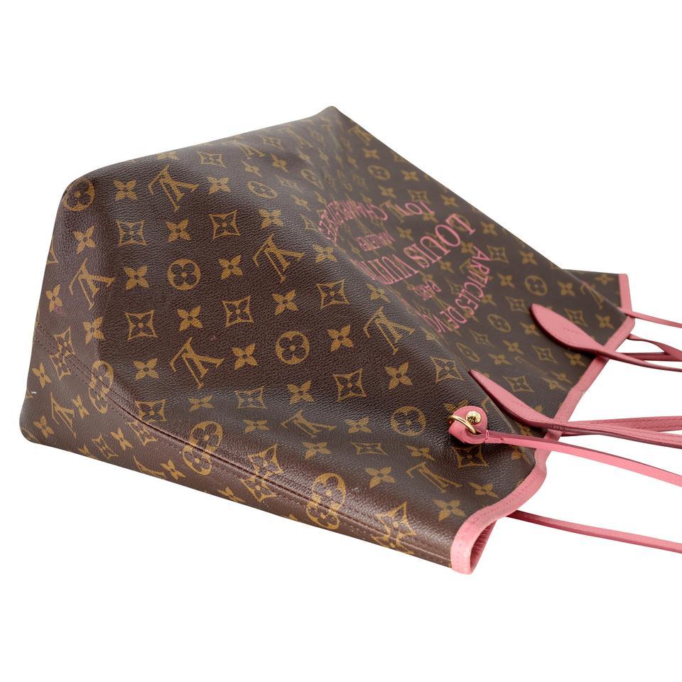 Louis Vuitton Neverfull Articles De Voyage GM Rose Velours Tote LV-B0910P-0002 In Good Condition In Downey, CA