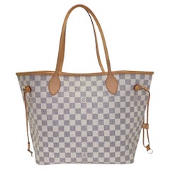 Neverfull Damier Azur MM Tote Rose Ballerine von Louis Vuitton Neverfull