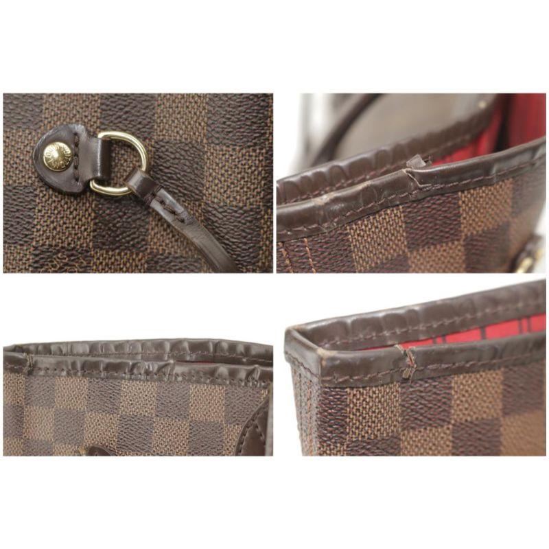 Louis Vuitton Neverfull Damier Ebene Mm 3lk0319 Brown Coated Canvas Tote For Sale 1