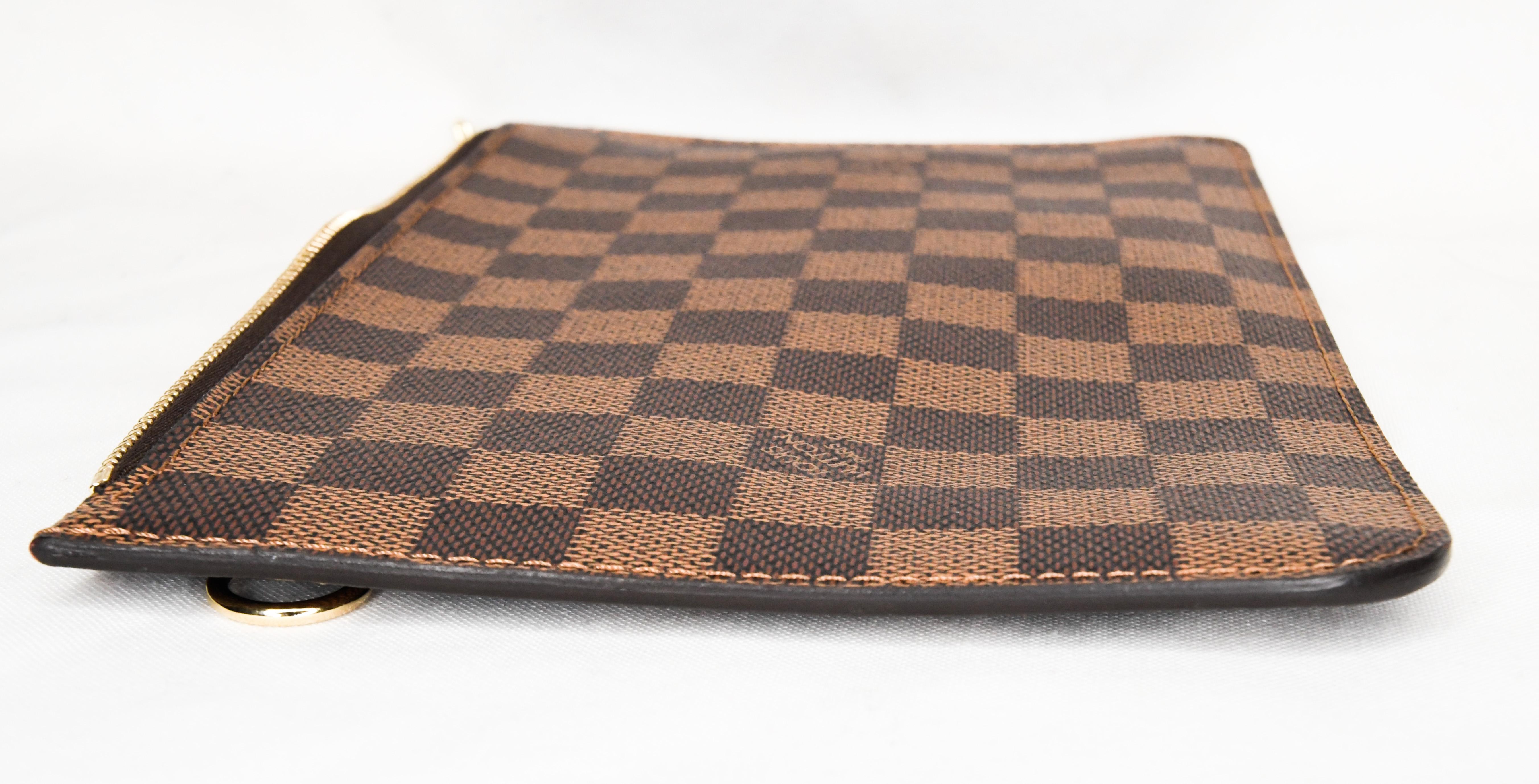 Louis Vuitton Neverfull Damier Ebene MM With Pouch  8