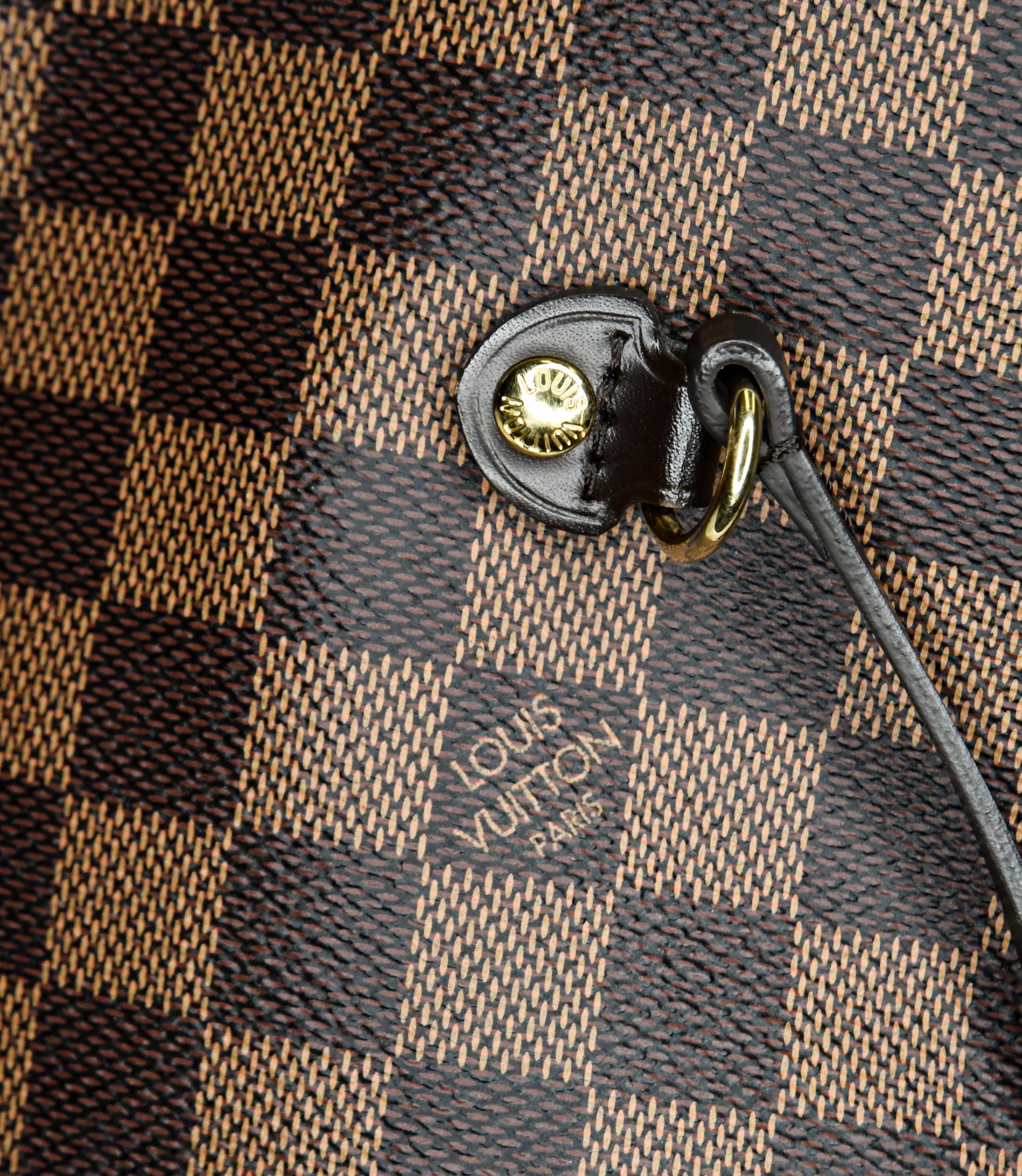 Louis Vuitton Neverfull Damier Ebene MM With Pouch  2
