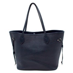 Louis Vuitton Neverfull Epi Leather Navy Bag