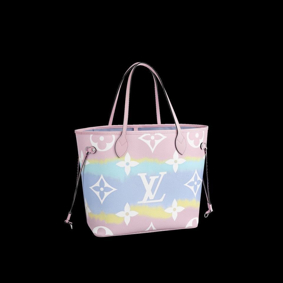 Louis Vuitton Women Neverfull MM Tote Sunrise Pastel Monogram Coated Canvas  - LULUX