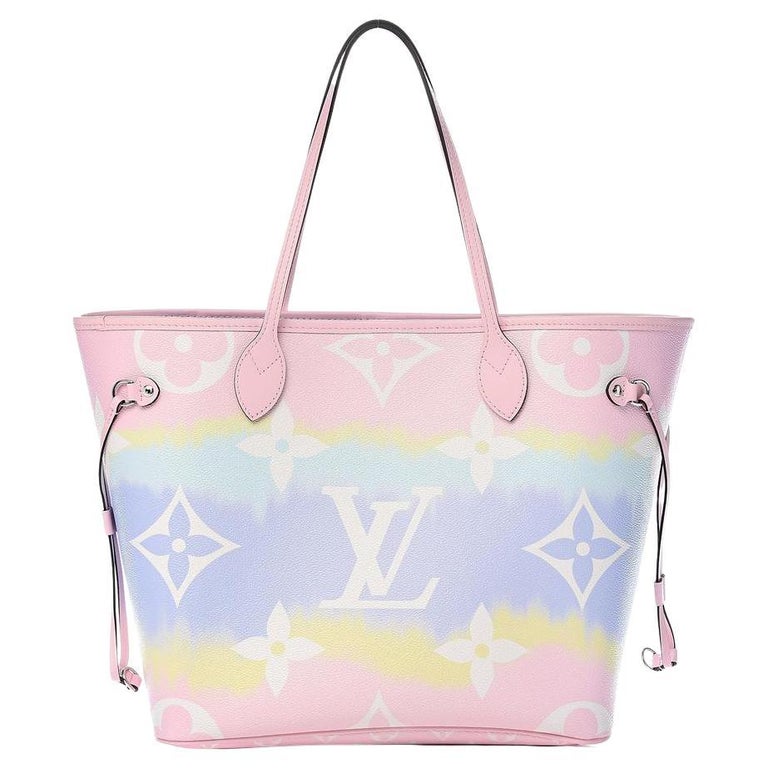 Louis Vuitton Neverfull Escale Mm Tye Dye Pastel 18lv617 Pink