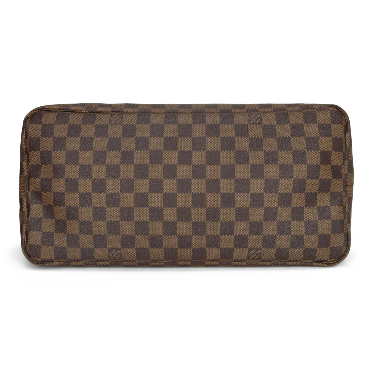 Louis Vuitton Neverfull GM Bag in Damier Ebène with Cherry Red Interior 2013 2