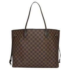 Louis Vuitton Neverfull GM Bag in Damier Ebène with Cherry Red Interior 2013