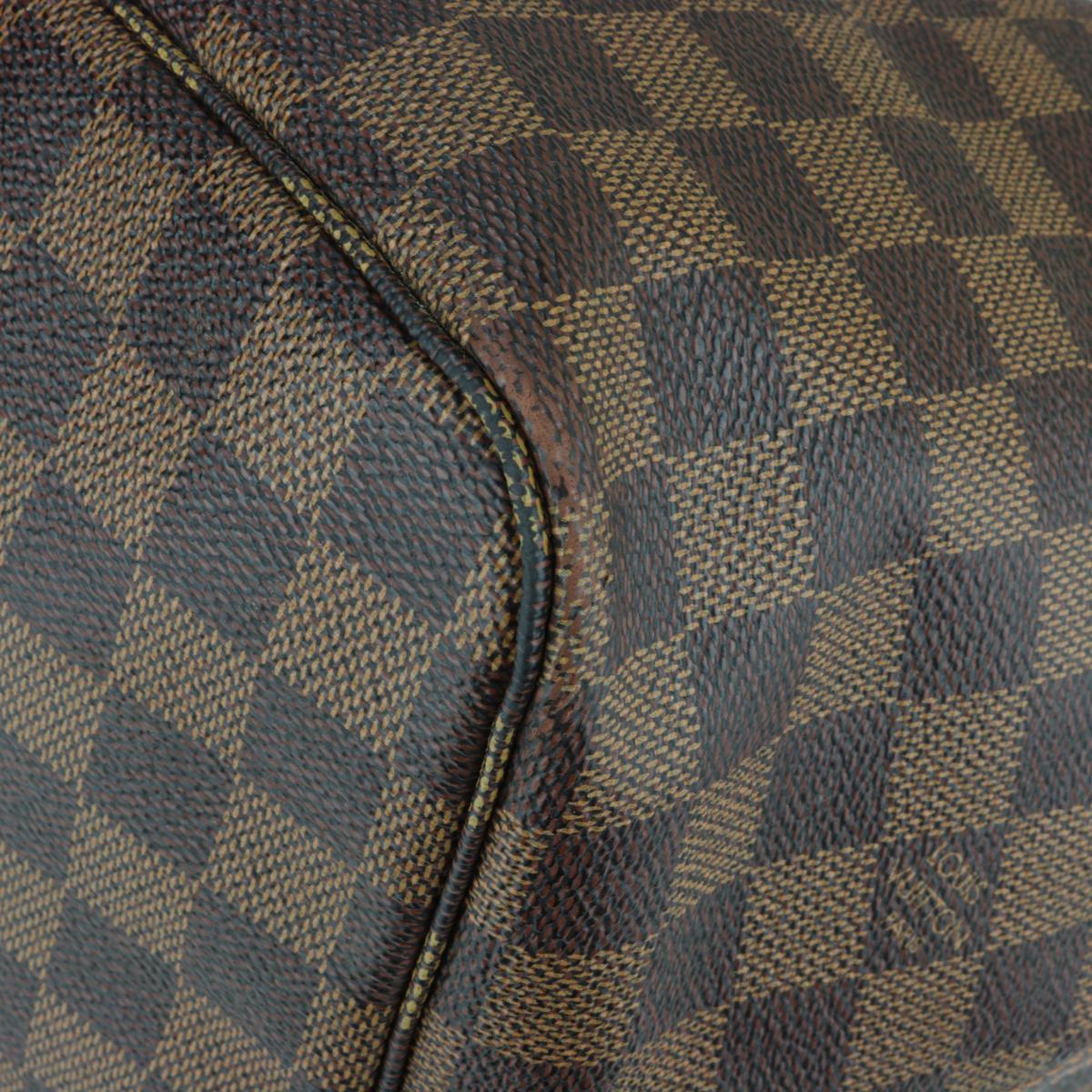Louis Vuitton Neverfull GM Bag in Damier Ebène with Cherry Red Interior 2015 6