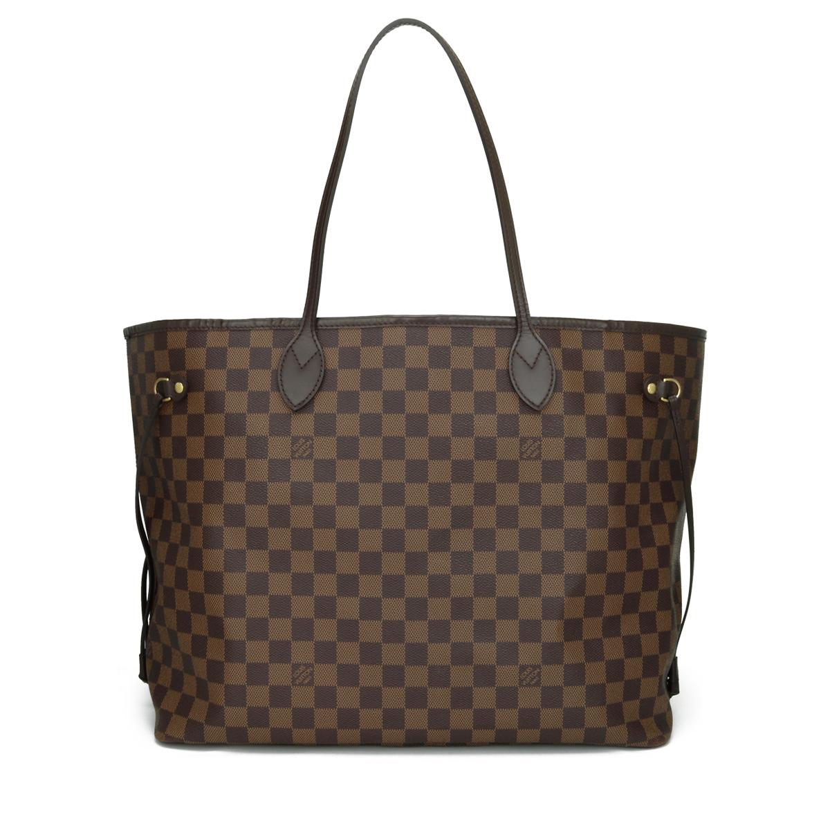 Louis Vuitton Neverfull GM in Damier Ebène with Cherry Red Interior 2015.

This bag is in very good condition. 

- Exterior Condition: Very good condition. Light storage creases to the canvas. Surface rubbing to four base corners. Light general
