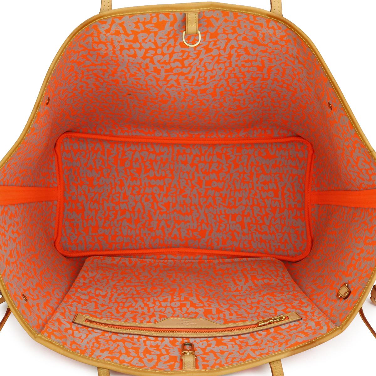 Louis Vuitton Neverfull GM Bag in Monogram Graffiti with Orange Interior 2009 12