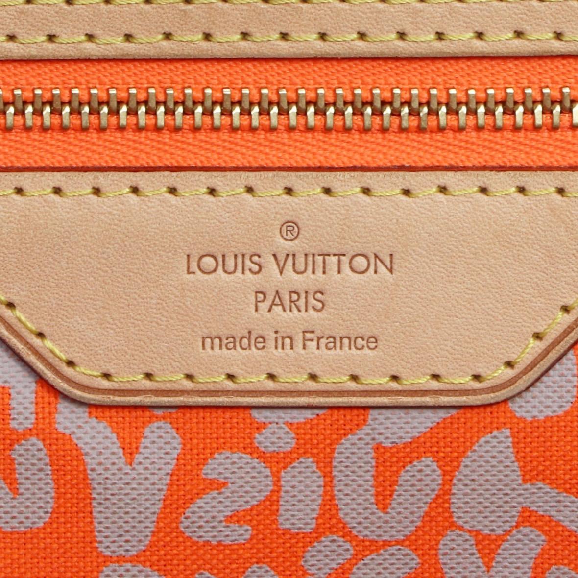 Louis Vuitton Neverfull GM Bag in Monogram Graffiti with Orange Interior 2009 15