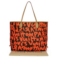 Louis Vuitton Neverfull GM Bag in Monogram Graffiti with Orange Interior 2009