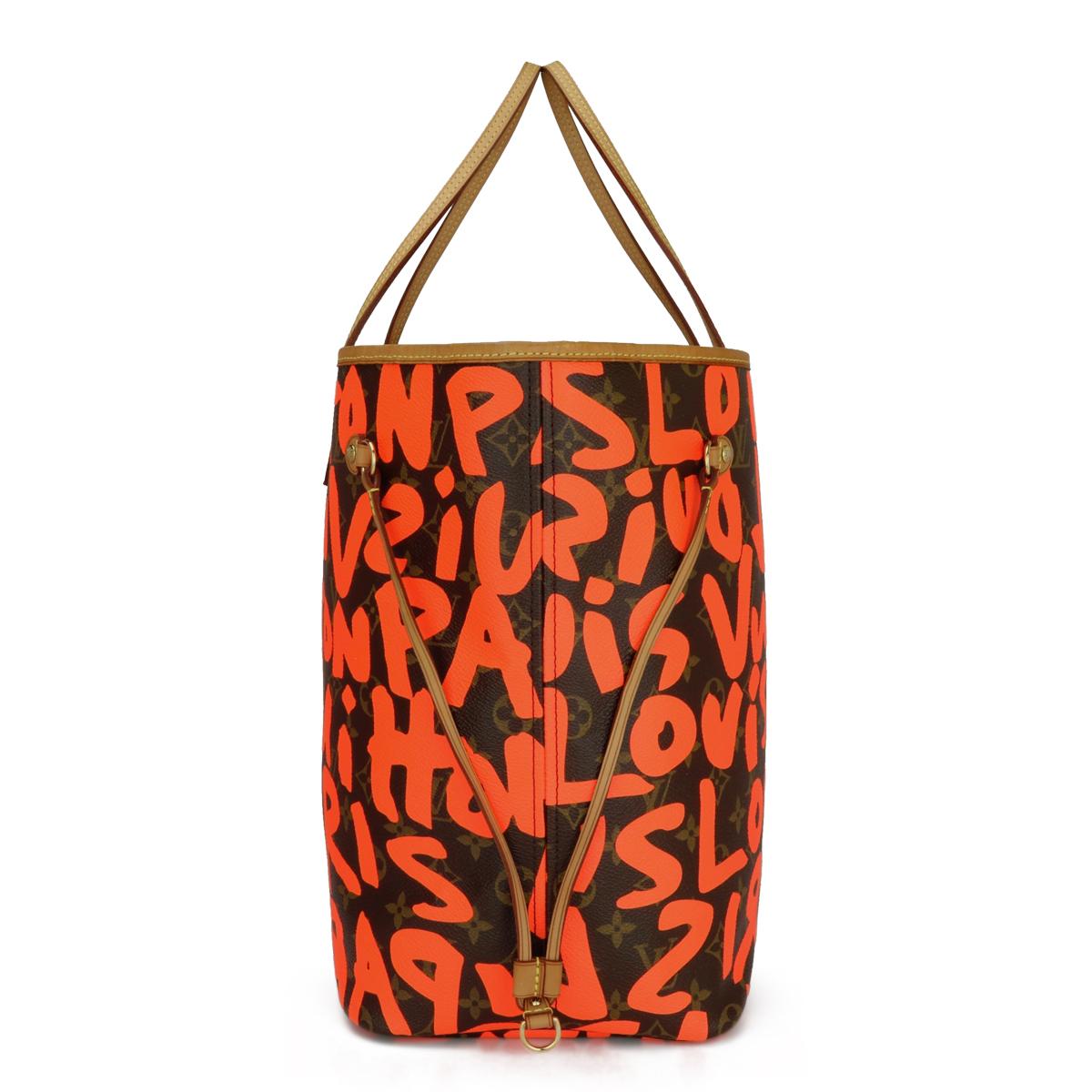 Louis Vuitton Neverfull GM Bag in Monogram Graffiti with Orange Interior 2009 1