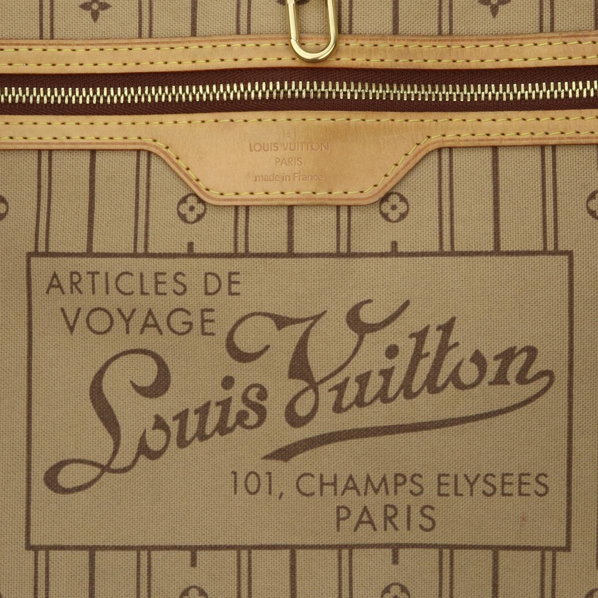 Louis Vuitton Neverfull GM Bag in Monogram with Beige Interior 2007 13