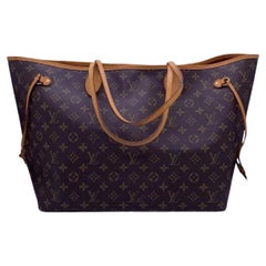 Louis Vuitton Neverfull GM Brown Monogram Canvas Casual Shopping Tote