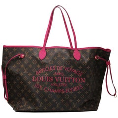 Louis Vuitton Neverfull GM Ikat Rose Voyage - Sac à main fourre-tout en édition limitée
