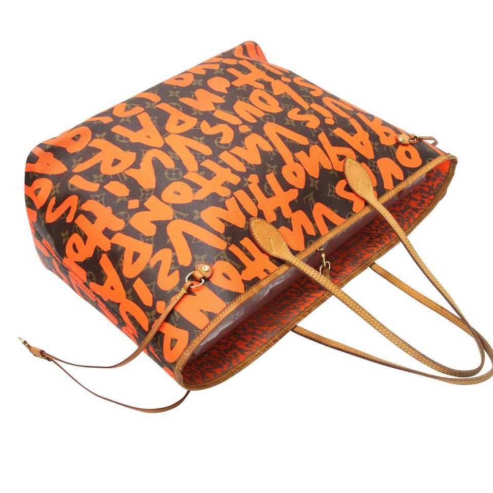 Brown Louis Vuitton Neverfull Graffiti Gm Rare Monogram Stephen Sprouse LV-0618N-0005