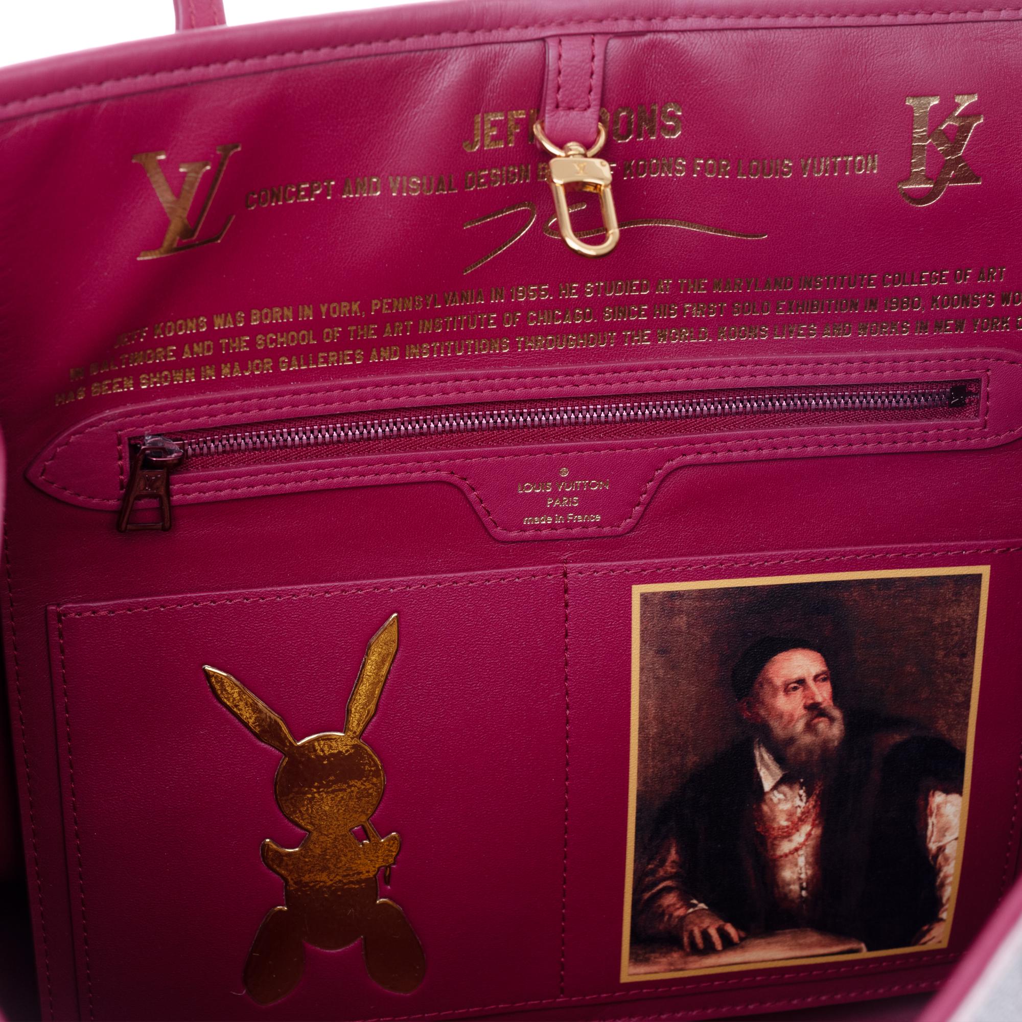 Louis Vuitton Neverfull handbag limited edition  Titian by Jeff Koons  10