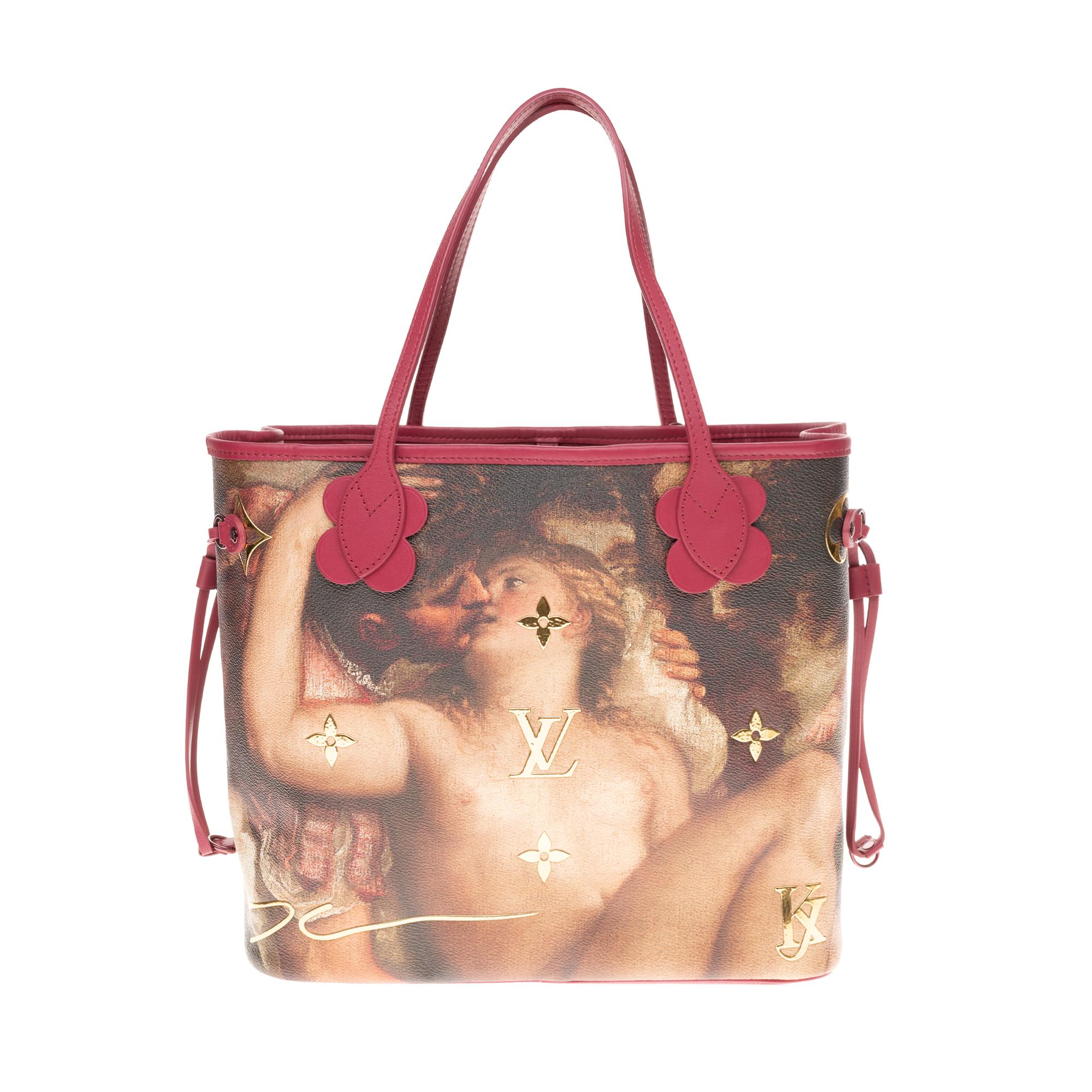 Brown Louis Vuitton Neverfull handbag limited edition  Titian by Jeff Koons 