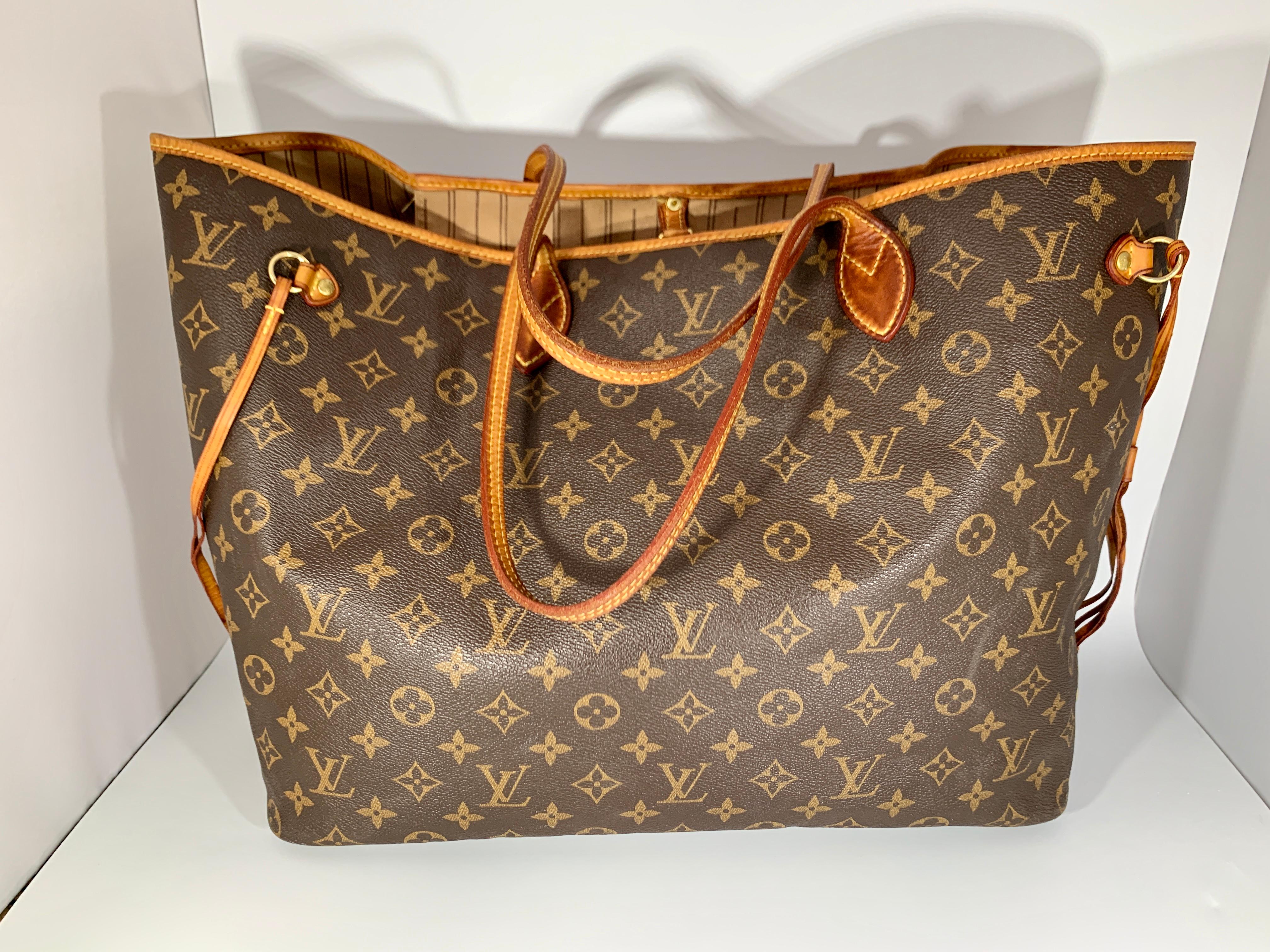 LOUIS VUITTON  Neverfull Huge Shoulder Bag Monogram  Neverfull GM Beige 3
