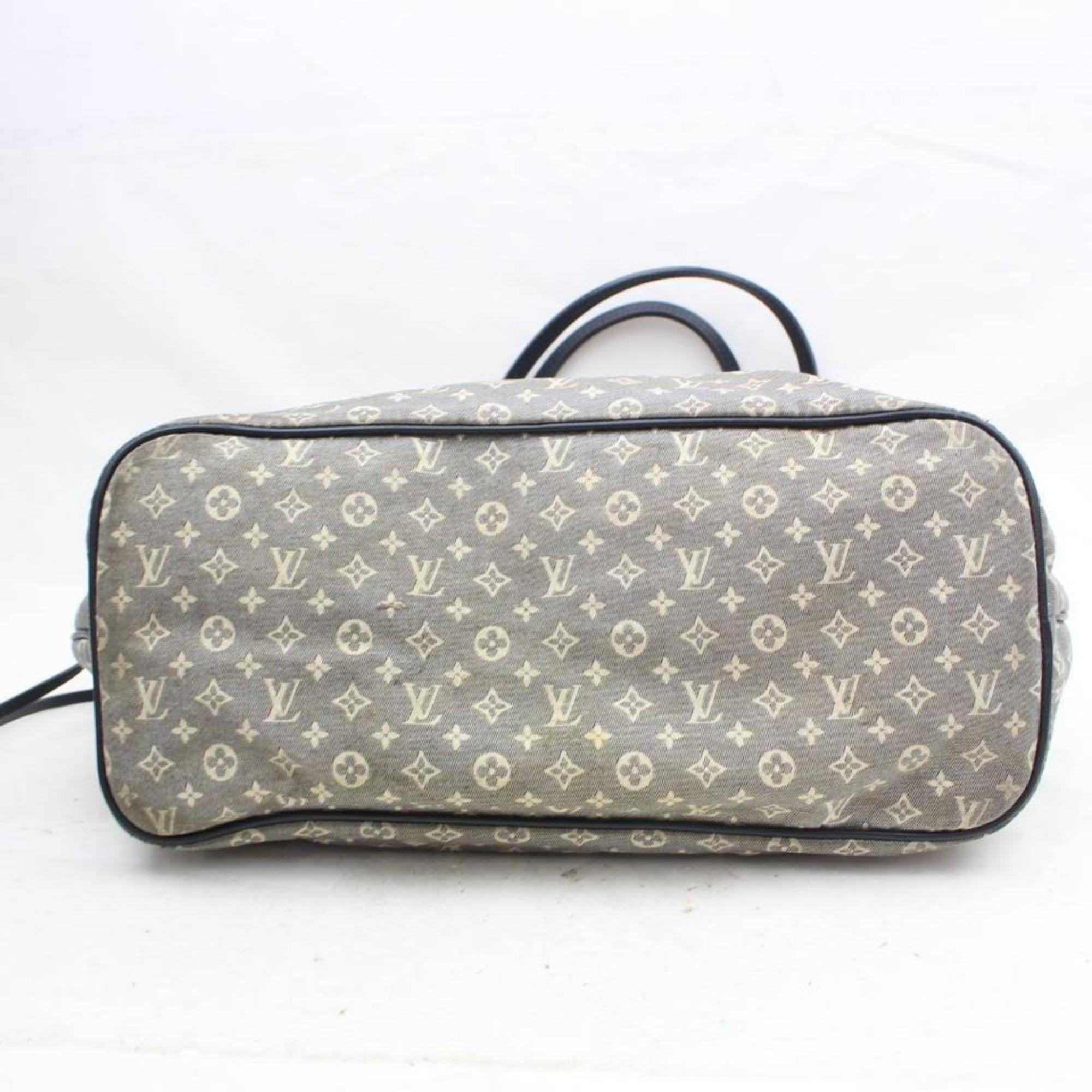 Louis Vuitton Neverfull Idylle Monogram Mini Lin Mm 869790 Blue Canvas Tote For Sale 6