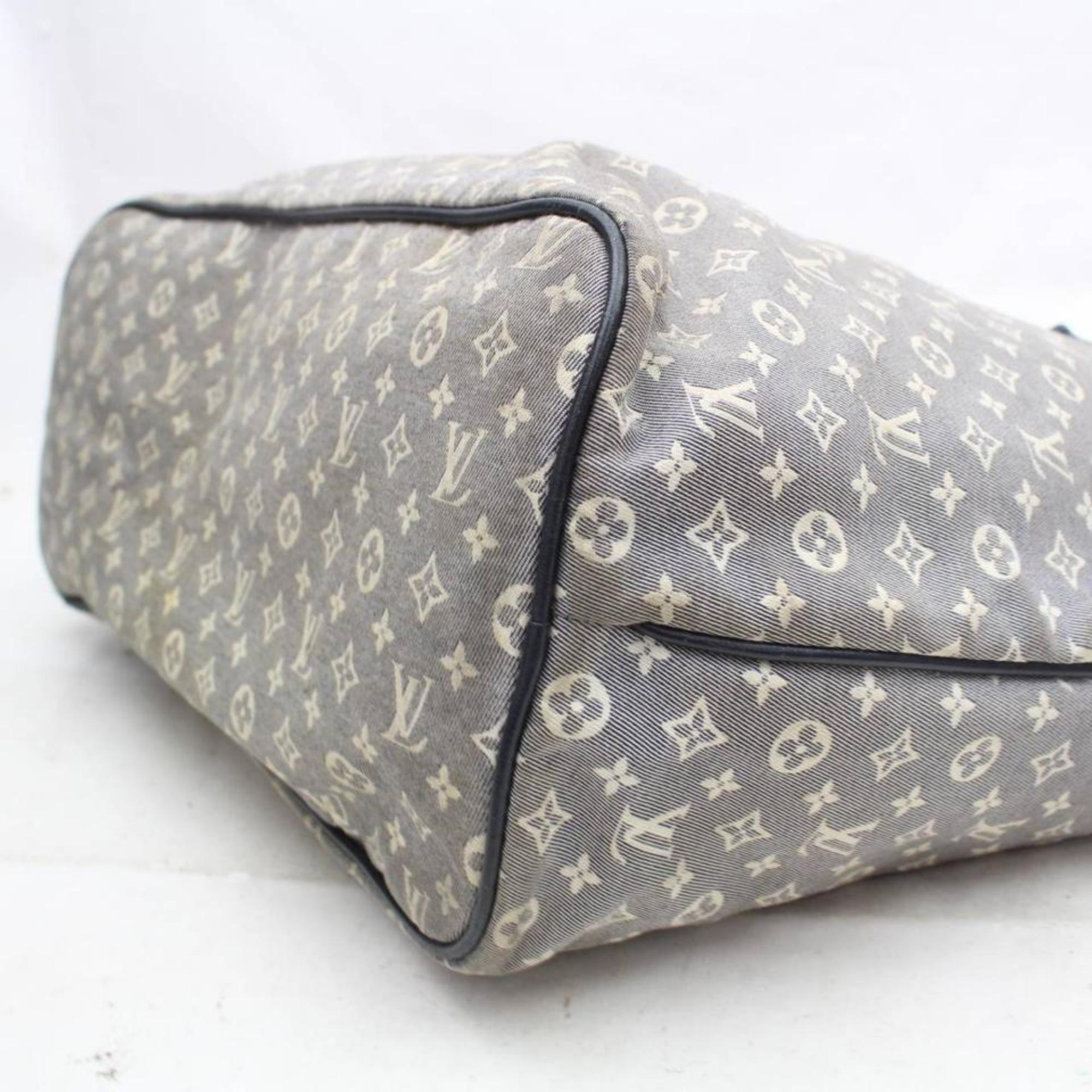 Louis Vuitton Neverfull Idylle Monogram Mini Lin Mm 869790 Blue Canvas Tote For Sale 4