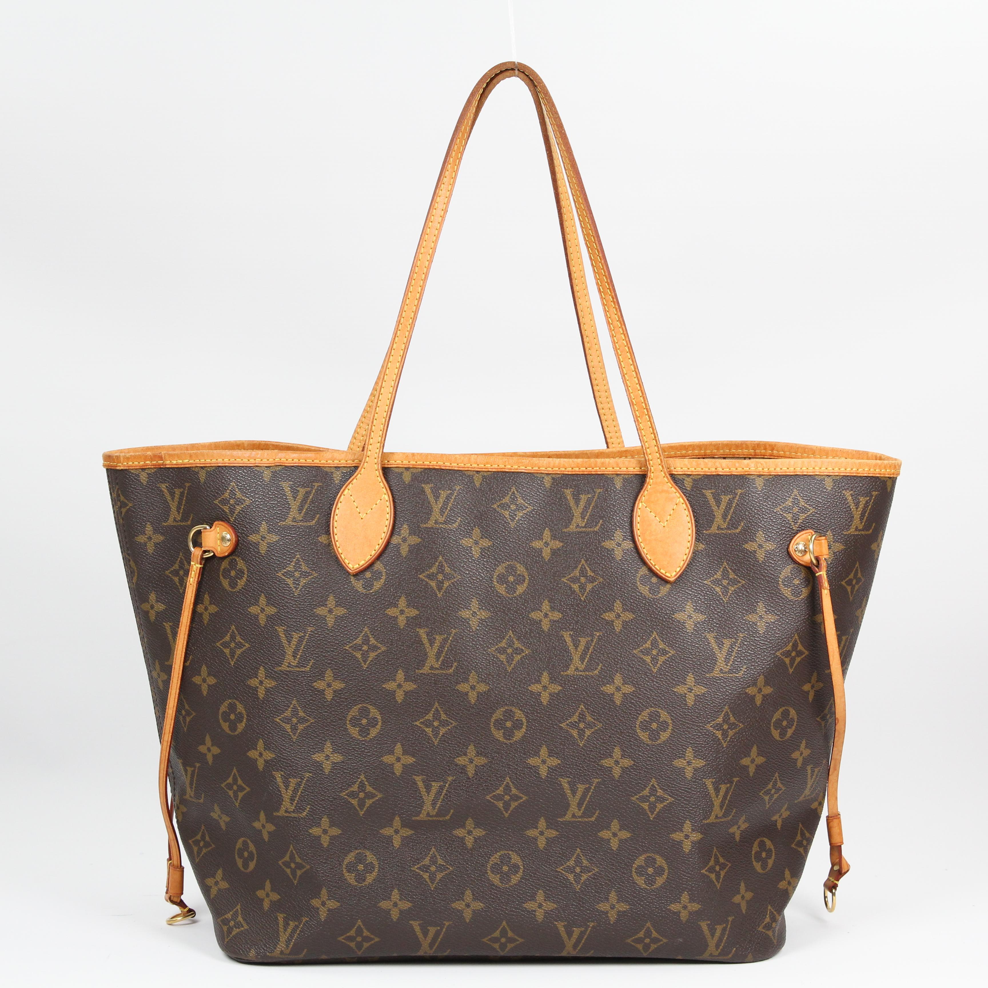 Louis Vuitton Neverfull leather tote For Sale 7