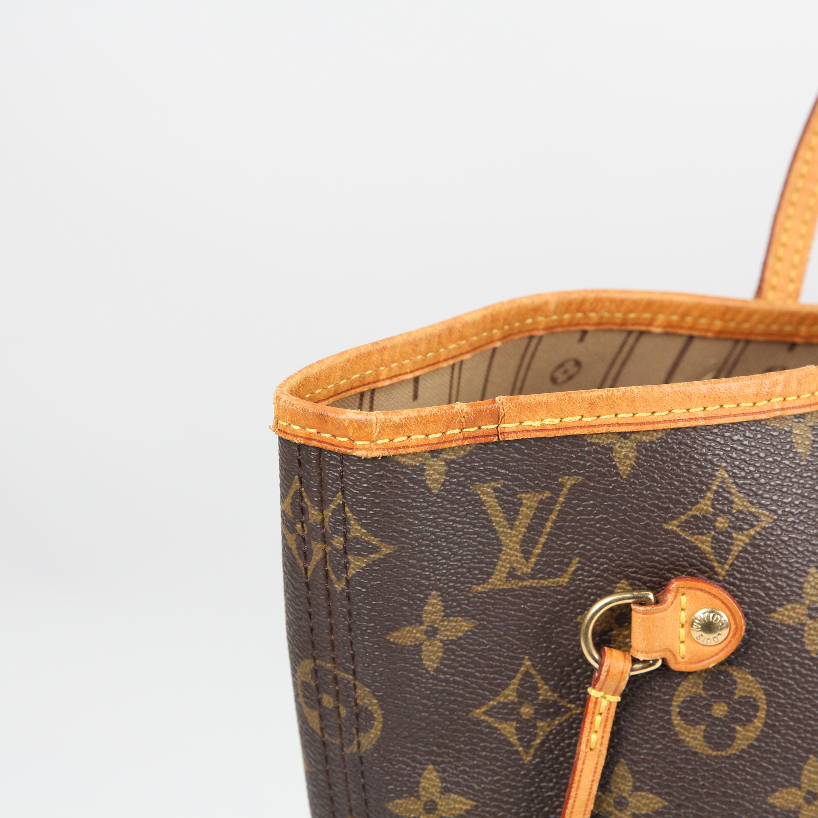 Louis Vuitton Neverfull leather tote For Sale 8