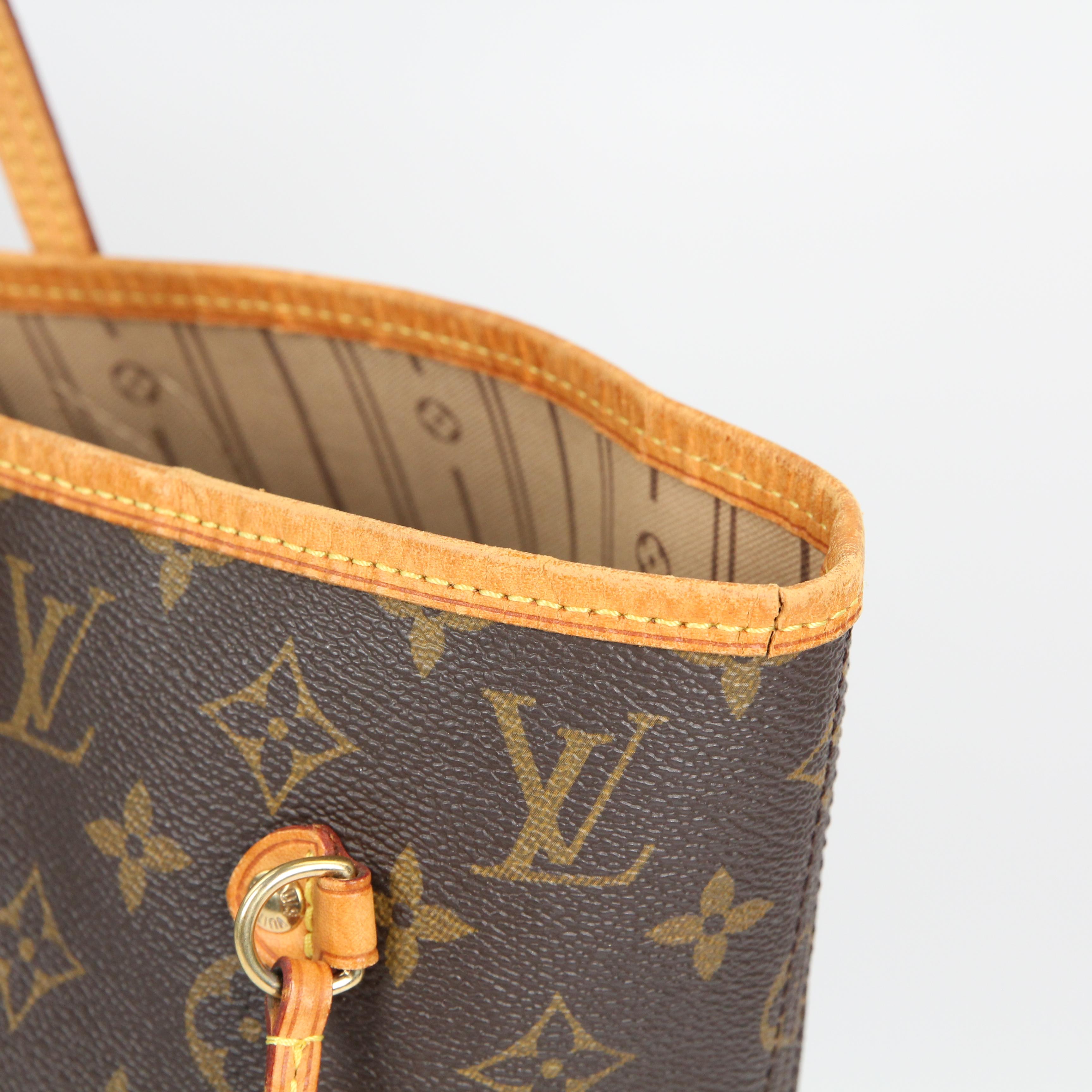 Louis Vuitton Neverfull leather tote For Sale 9