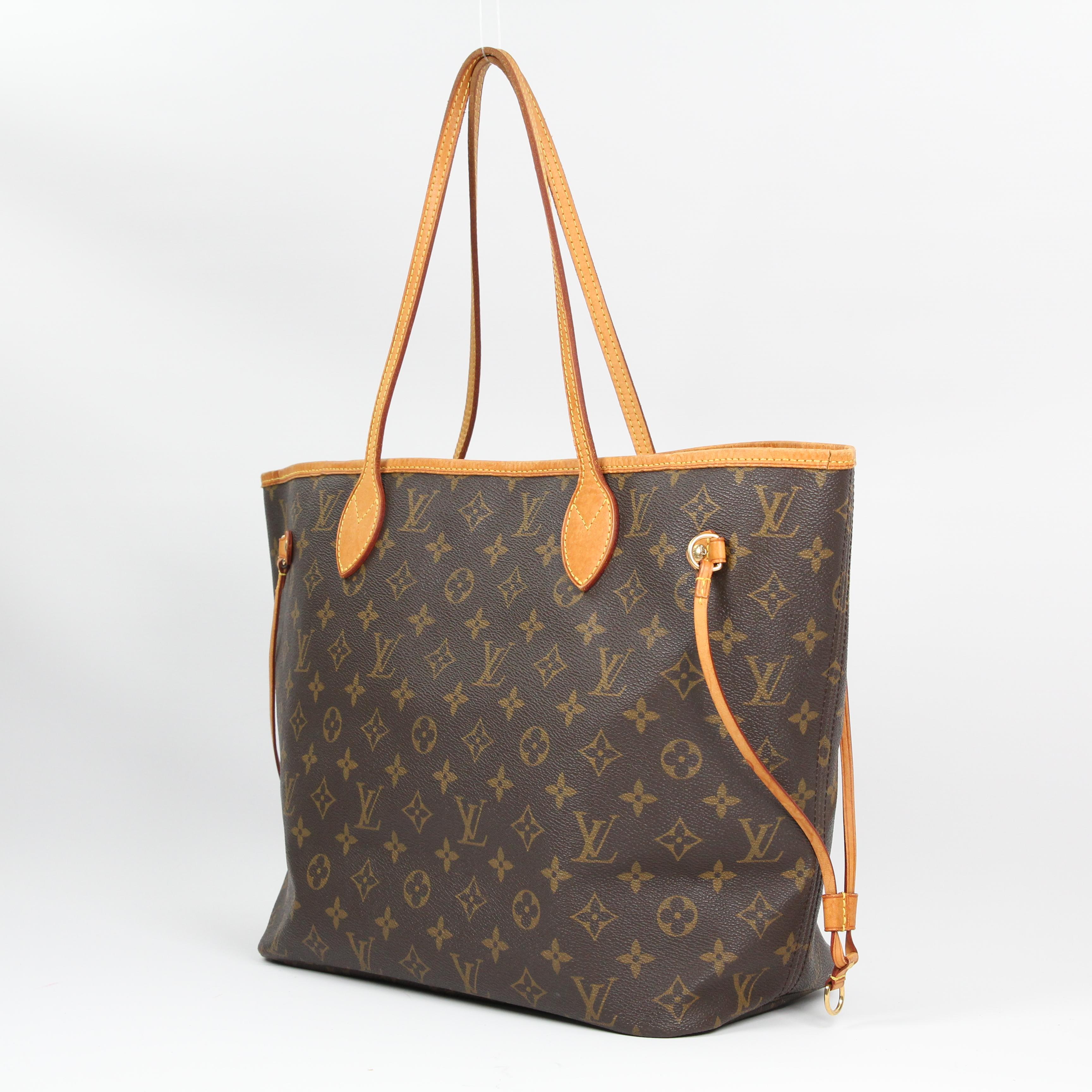 Louis Vuitton Neverfull leather tote For Sale 10