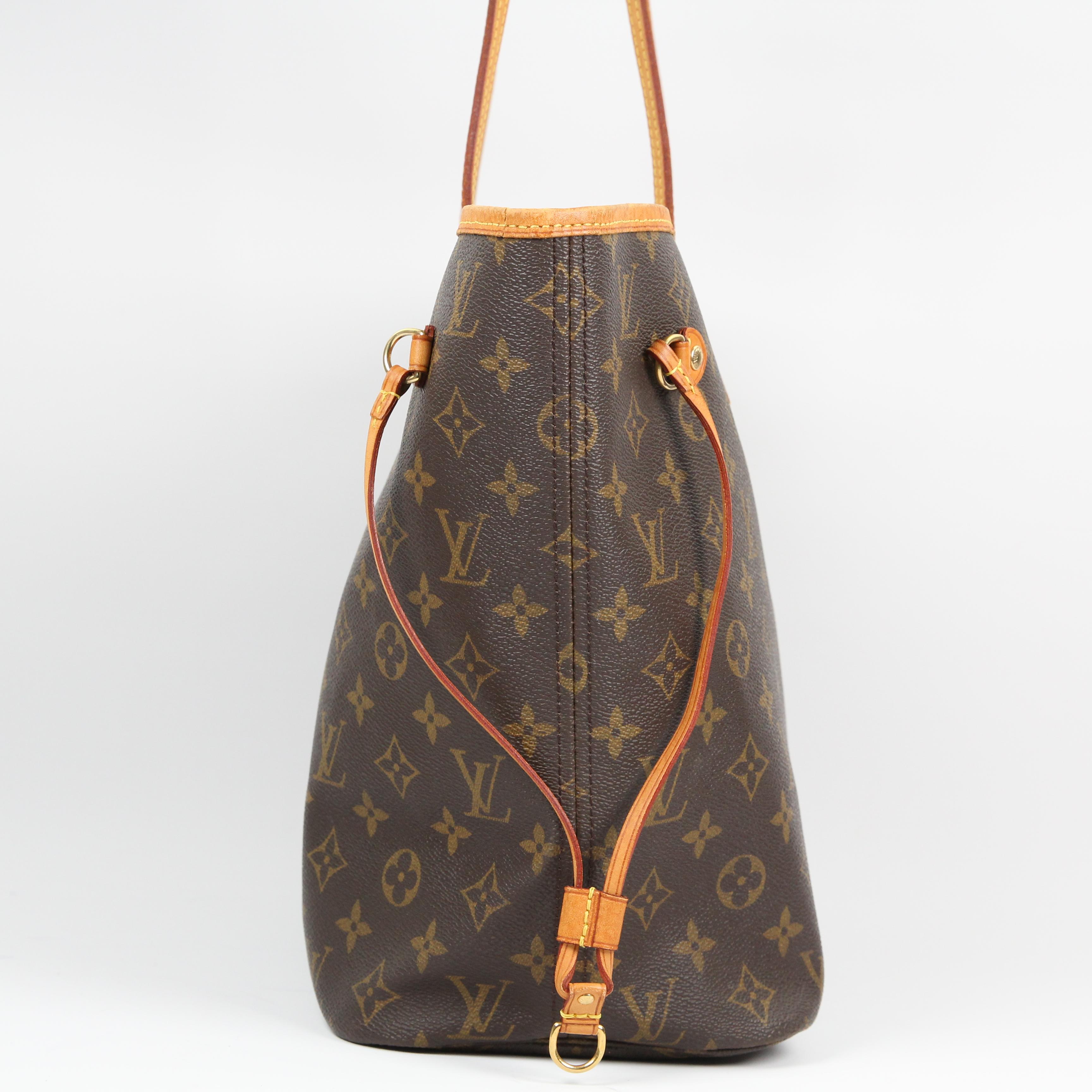 Louis Vuitton Neverfull leather tote For Sale 11