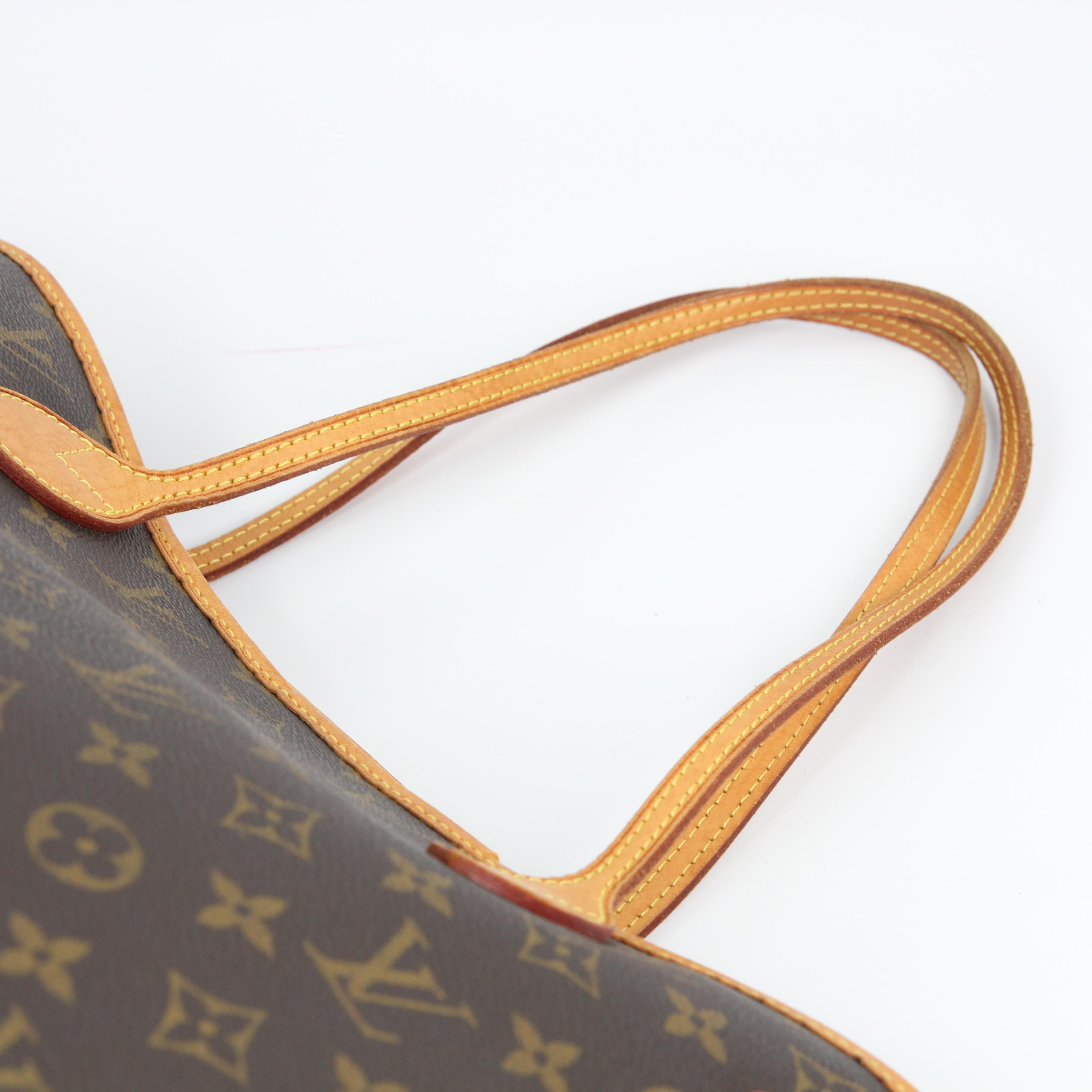 Louis Vuitton Neverfull leather tote For Sale 14