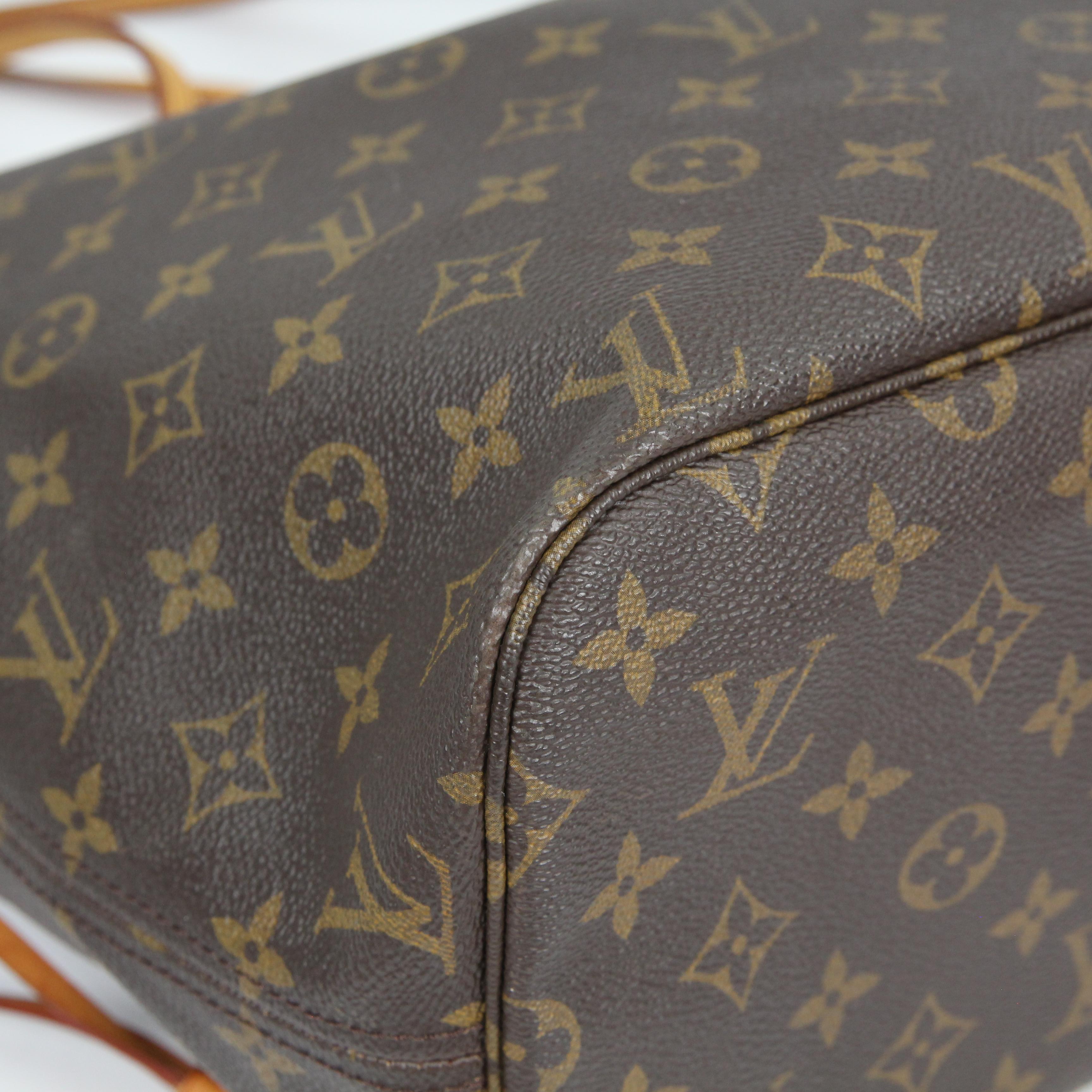 Louis Vuitton Neverfull leather tote For Sale 2
