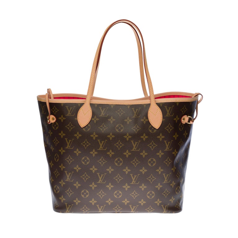 Louis Vuitton Neverfull Limited Edition Saint Tropez Hot Pink Tote with  pouch