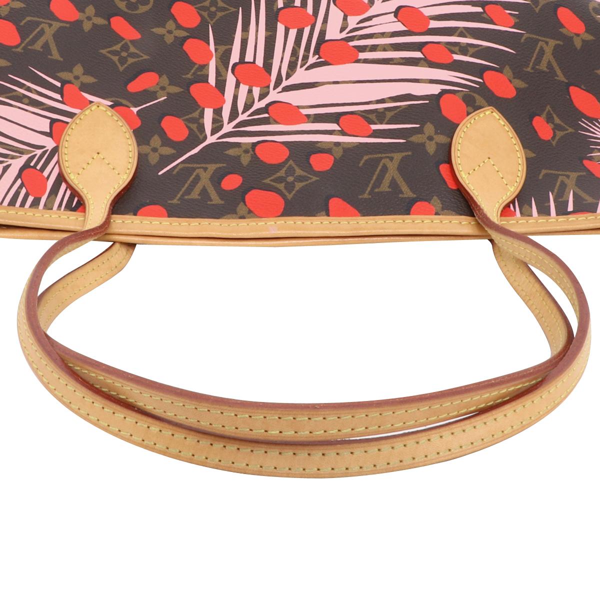Louis Vuitton Neverfull MM Bag in Monogram Jungle Dots 2016 Limited Edition For Sale 7