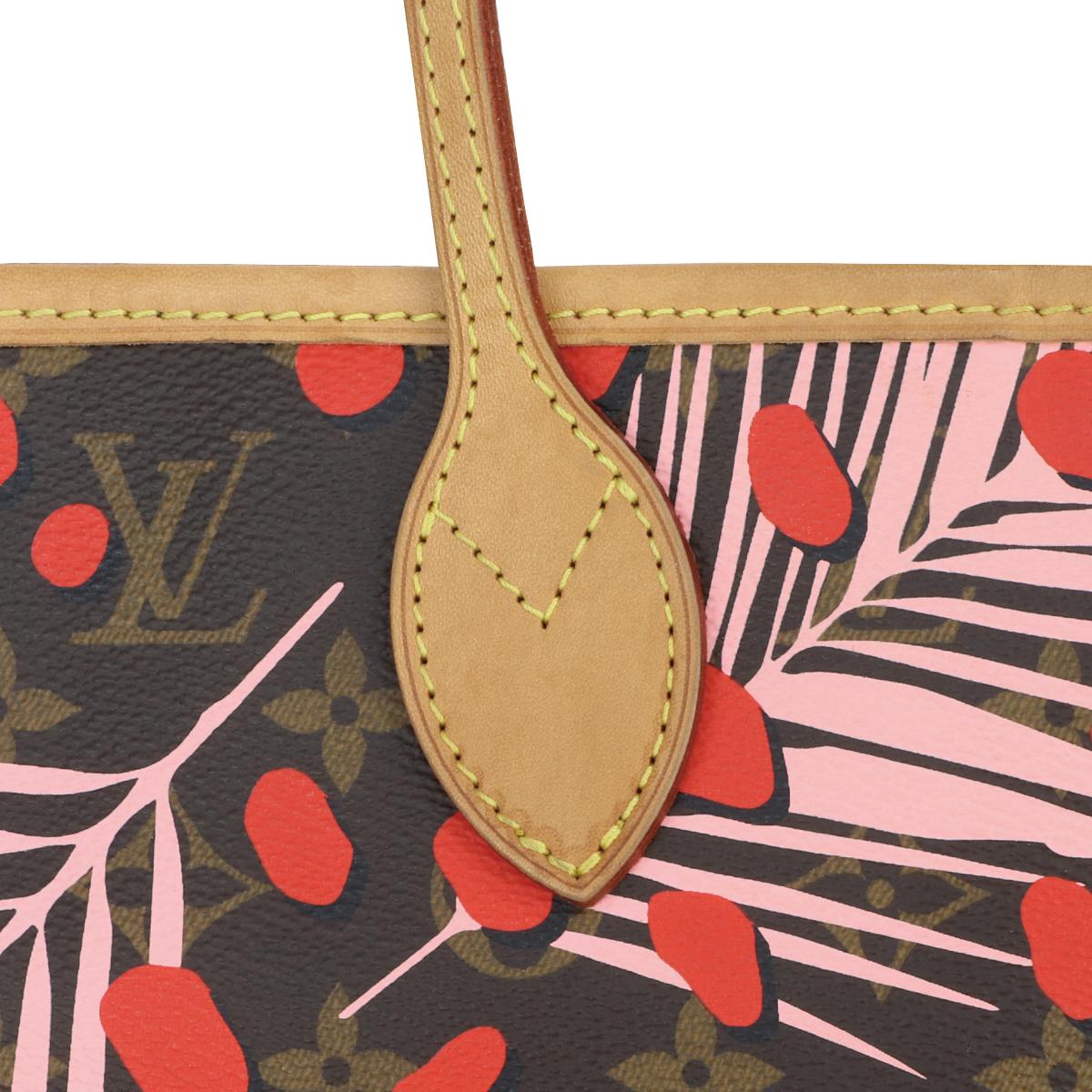 Louis Vuitton Neverfull MM Bag in Monogram Jungle Dots 2016 Limited Edition For Sale 8