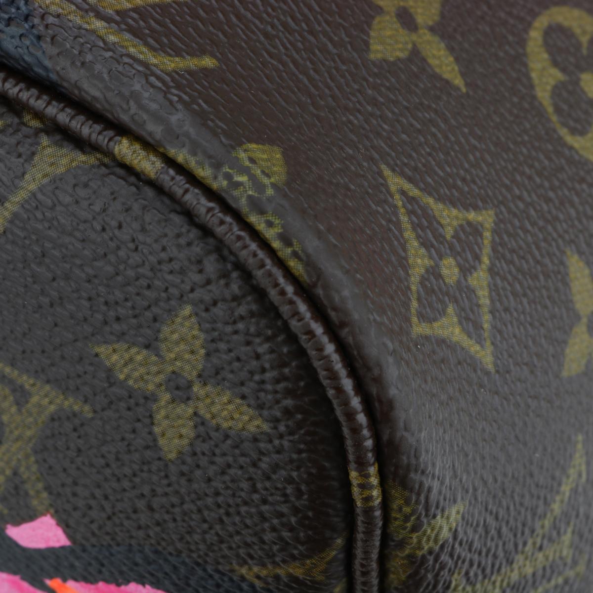 Louis Vuitton Neverfull MM Bag in Monogram Roses 2009 Limited Edition For Sale 8