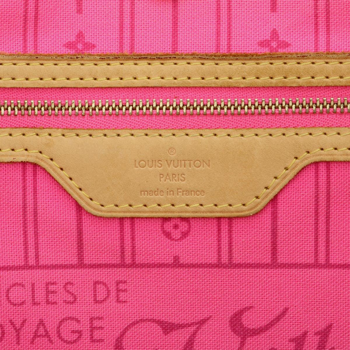 Louis Vuitton Neverfull MM Bag in Monogram Roses 2009 Limited Edition 13