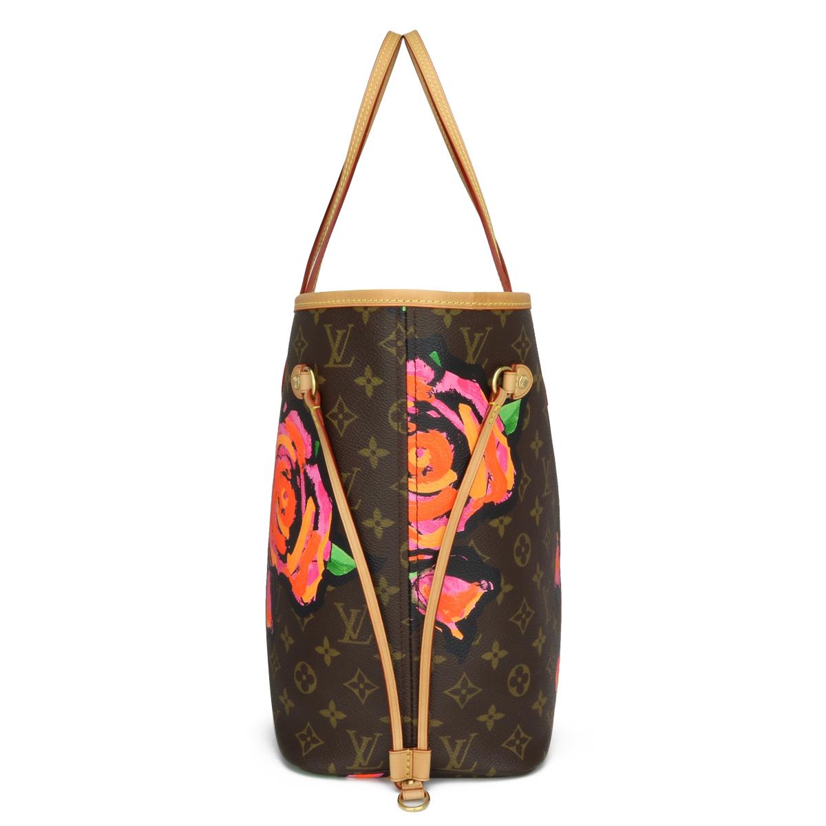 Louis Vuitton Neverfull MM Bag in Monogram Roses 2009 Limited Edition In Good Condition In Huddersfield, GB