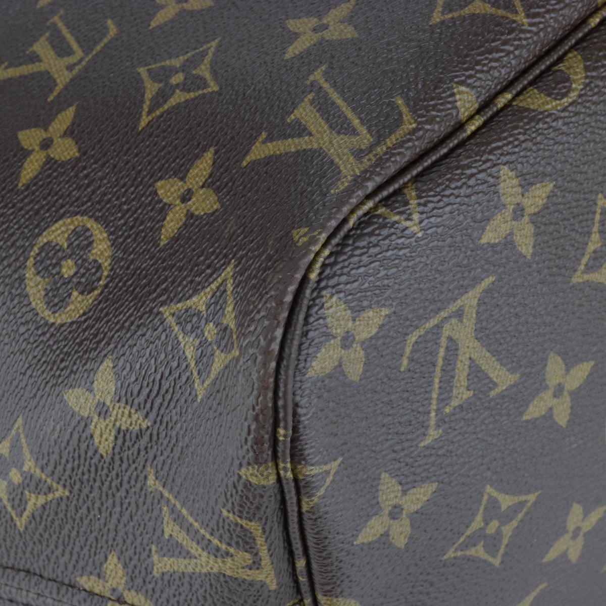 Sac Louis Vuitton Neverfull MM en monogramme avec intérieur beige, 2014 en vente 4